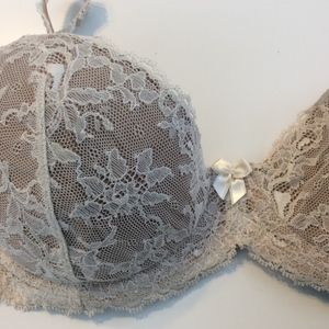 Lace Beige and White Felina Bra 36C